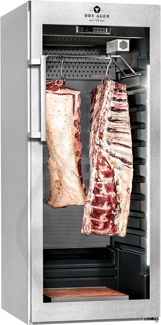Chladnička na dozrievanie a skladovanie hovädzieho mäsa. DRY AGER DX1000 Premium S  DX-LED Salt wall