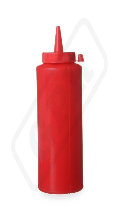 Fľaša dávkovacia 700 ml červená